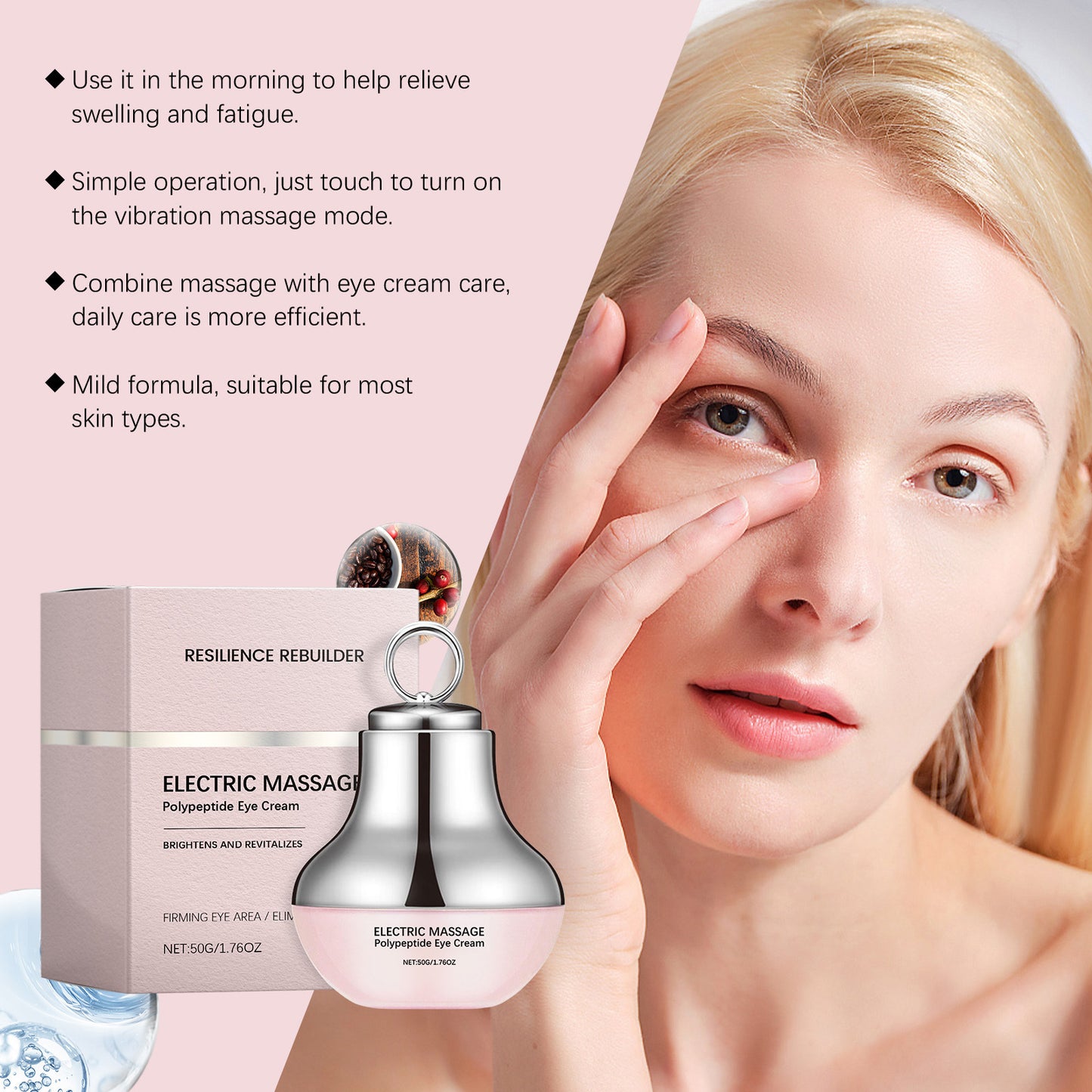 Electric firming massage eye cream