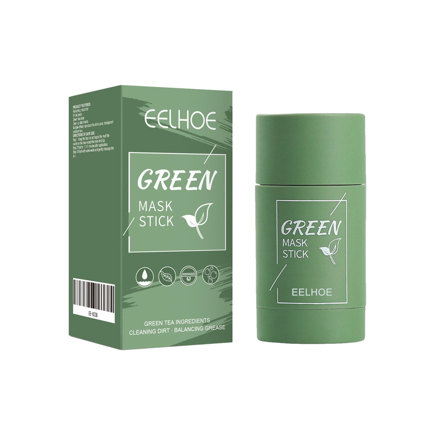 Green Tea Solid Facial Mask Stick
