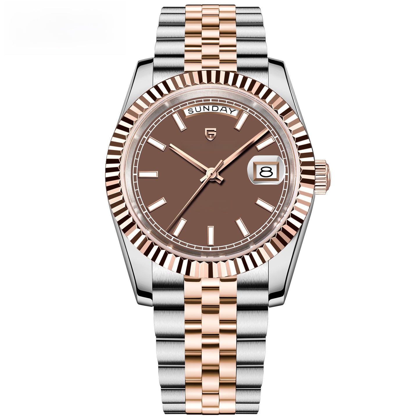 Men's fully mechanical wristwatch