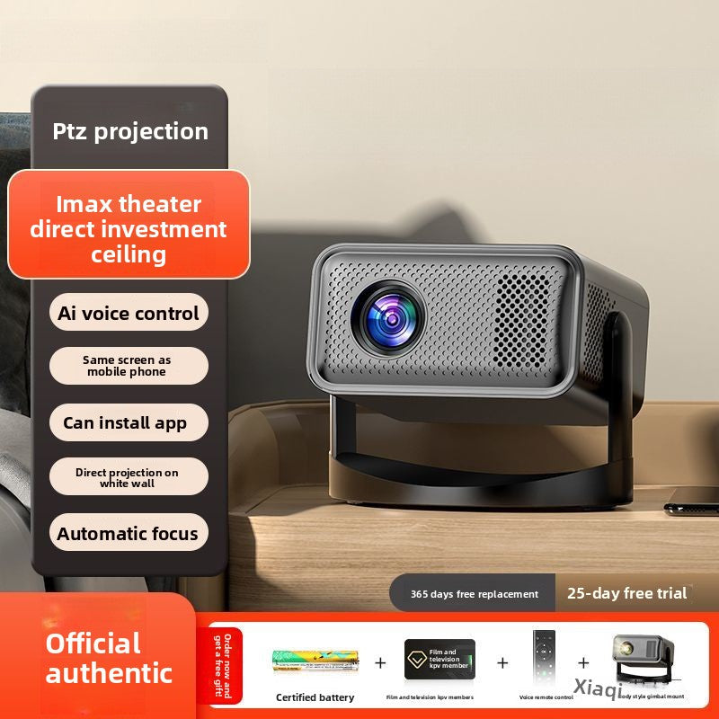 Smart HD Home Theater Projector with AI Voice Control