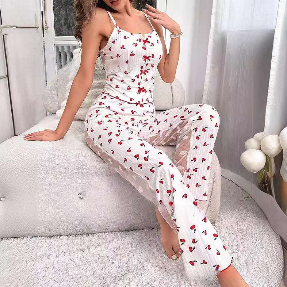 Sleeveless bandeau pajama set