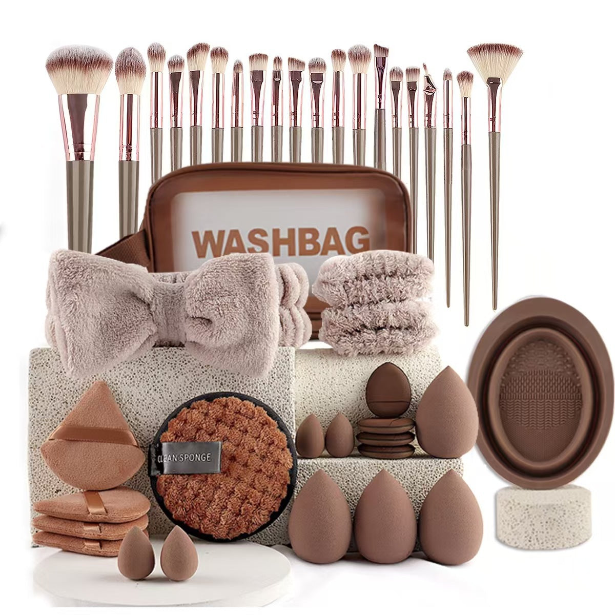 Makeup Sponge and Brush Set