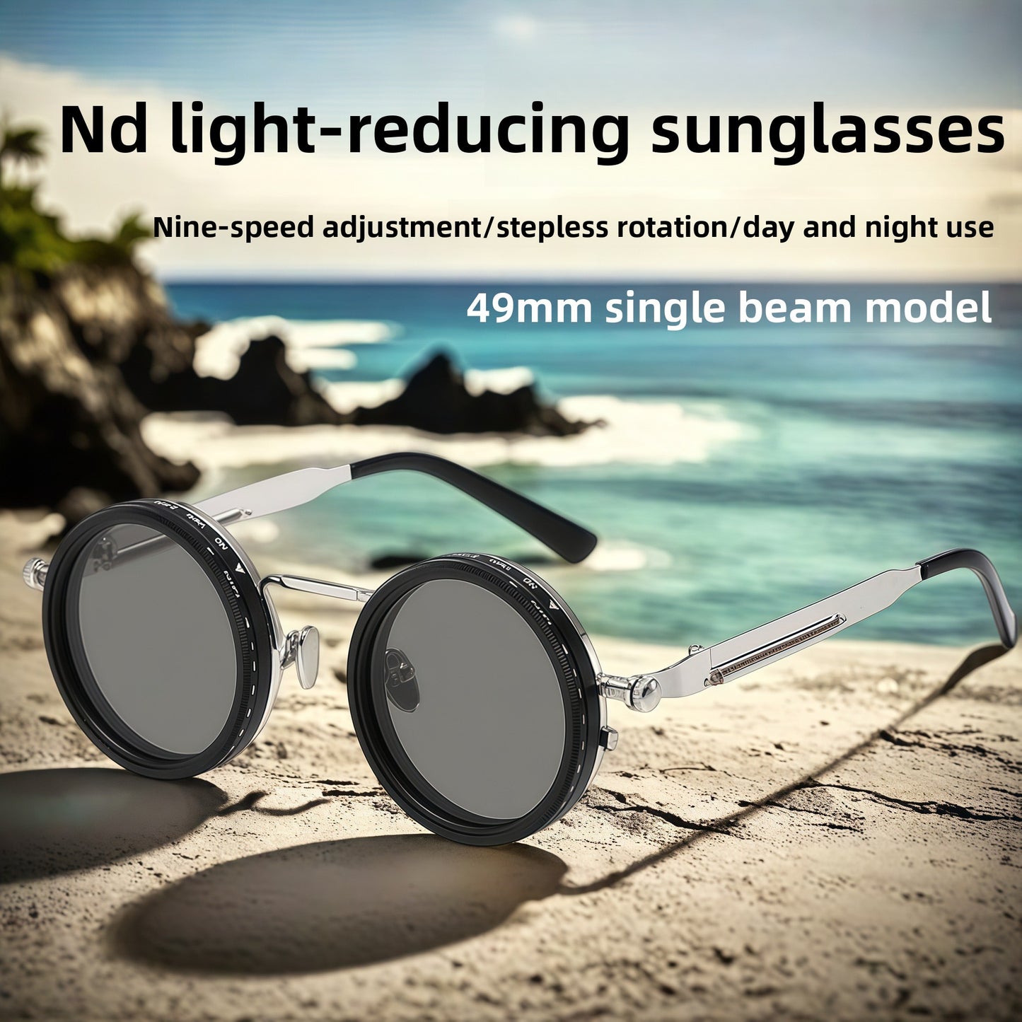 Adjustable light reduction sunglasses