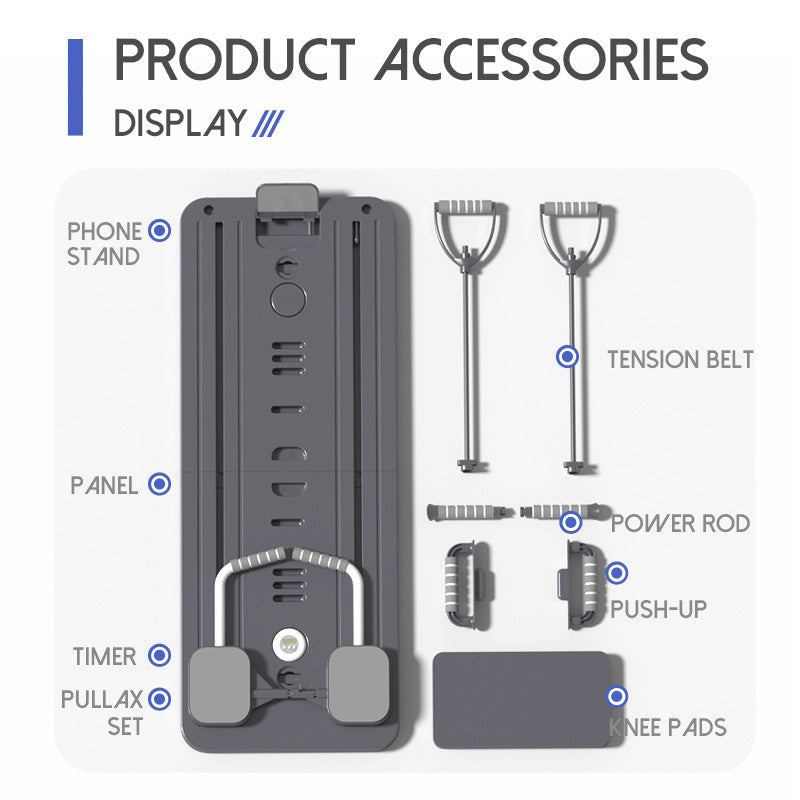 Foldable Multifunctional Abdominal Exercise Wheel