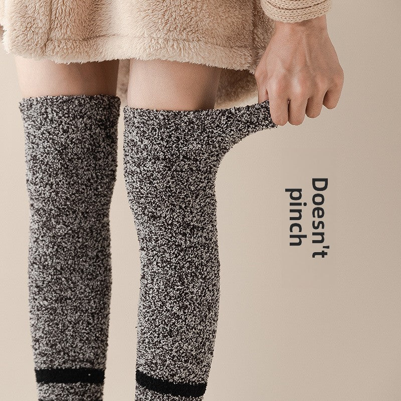 Coral Fleece Long Knee Warm Socks