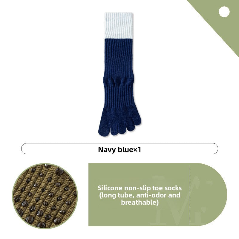 Contrasting color yoga socks