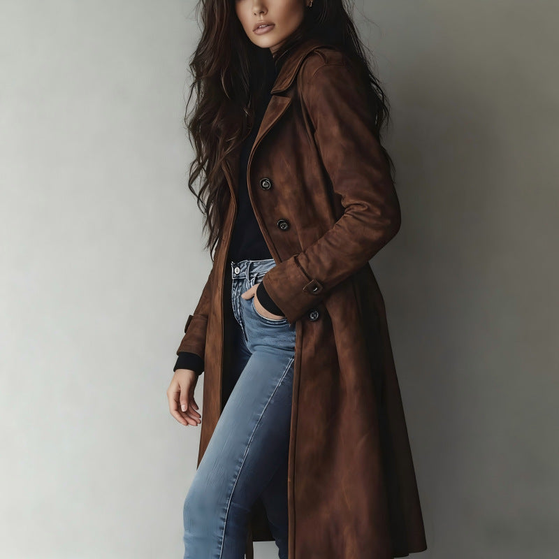 Womens Suede Coat
