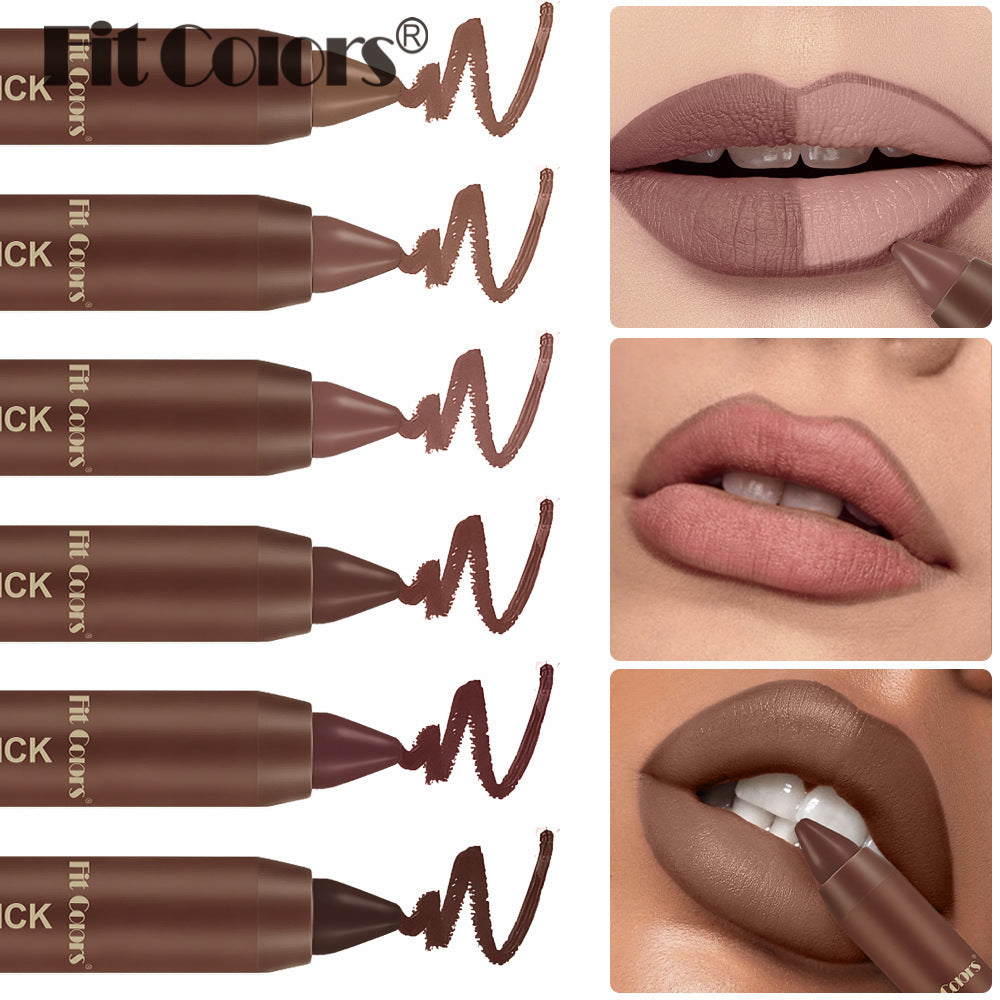 Matte Chocolate Lipstick 6 Colors
