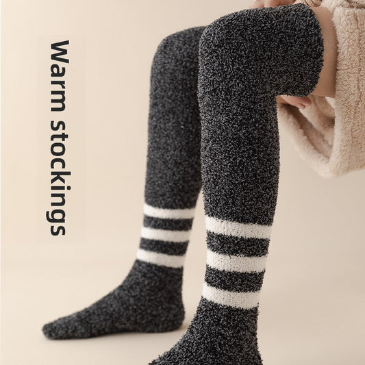 Coral Fleece Long Knee Warm Socks