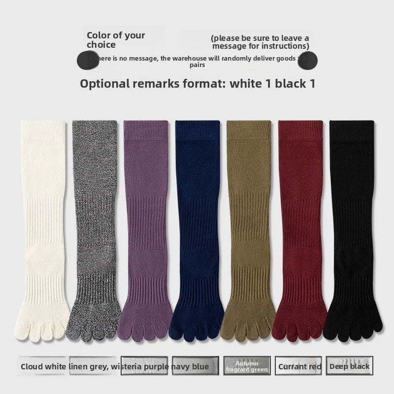 Long Five-Finger Yoga Socks