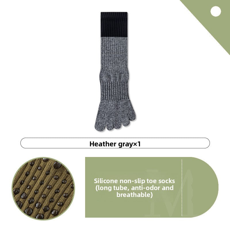 Contrasting color yoga socks