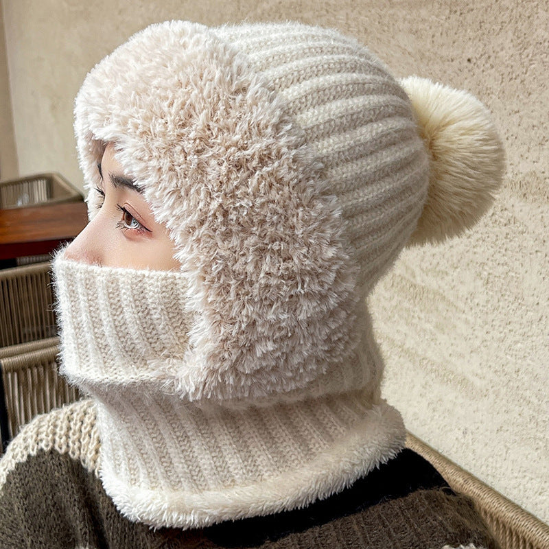 Winter Fleece Lined Knit Hat
