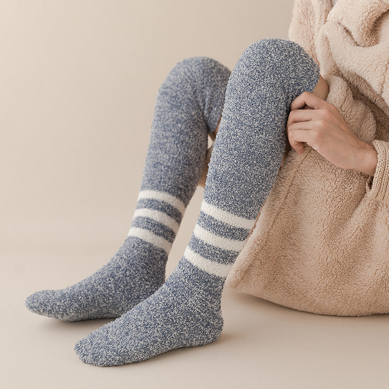 Coral Fleece Long Knee Warm Socks