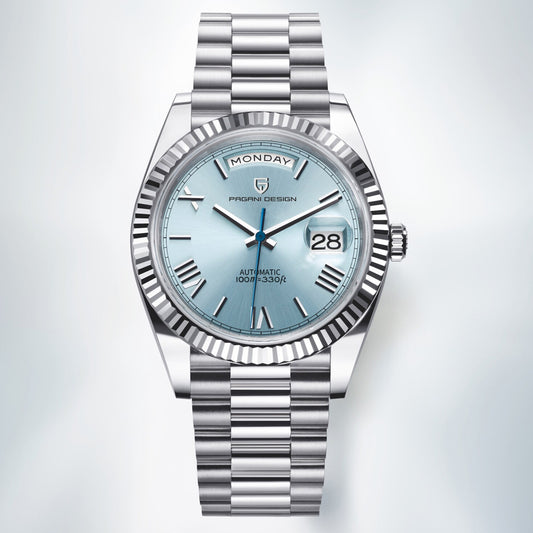 Men's fully mechanical wristwatch