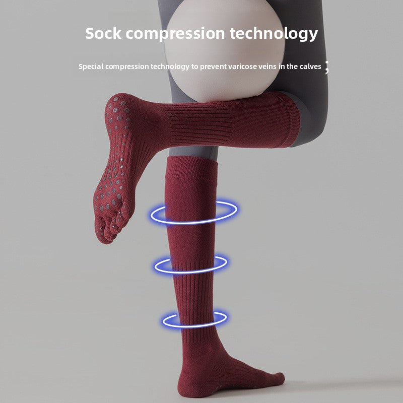 Long Five-Finger Yoga Socks