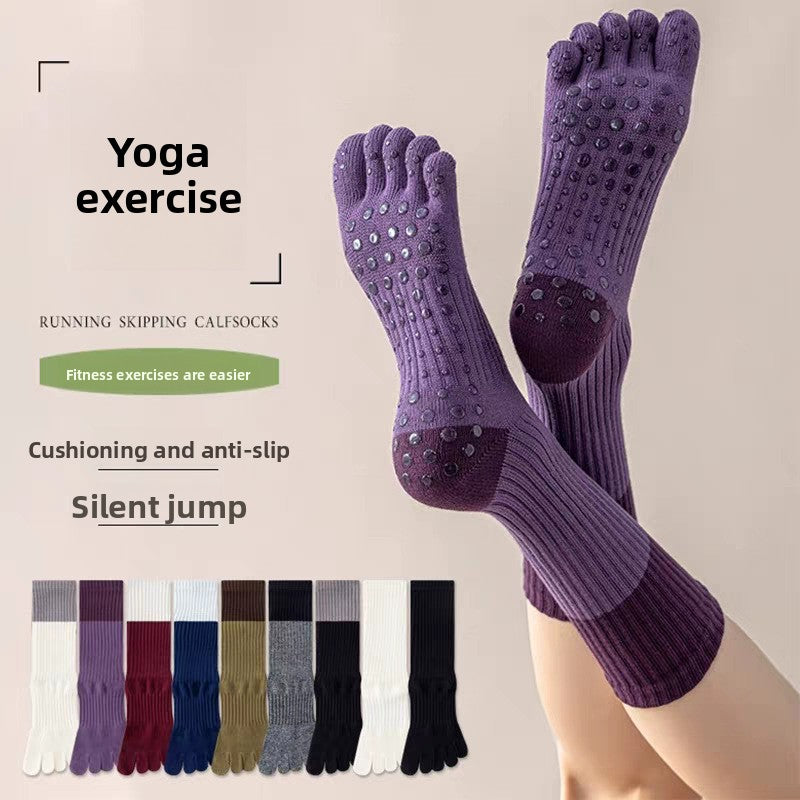 Contrasting color yoga socks