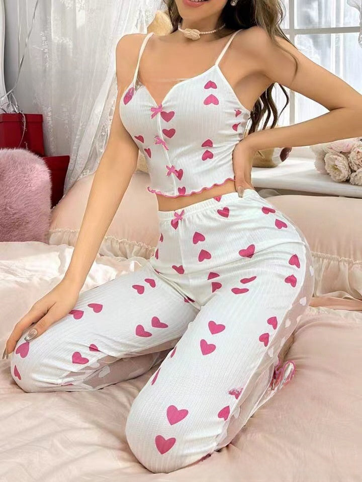 Sleeveless bandeau pajama set