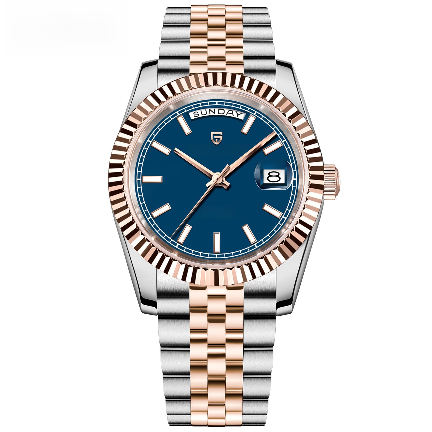 Men's fully mechanical wristwatch