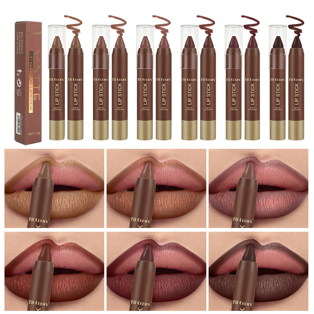 Matte Chocolate Lipstick 6 Colors