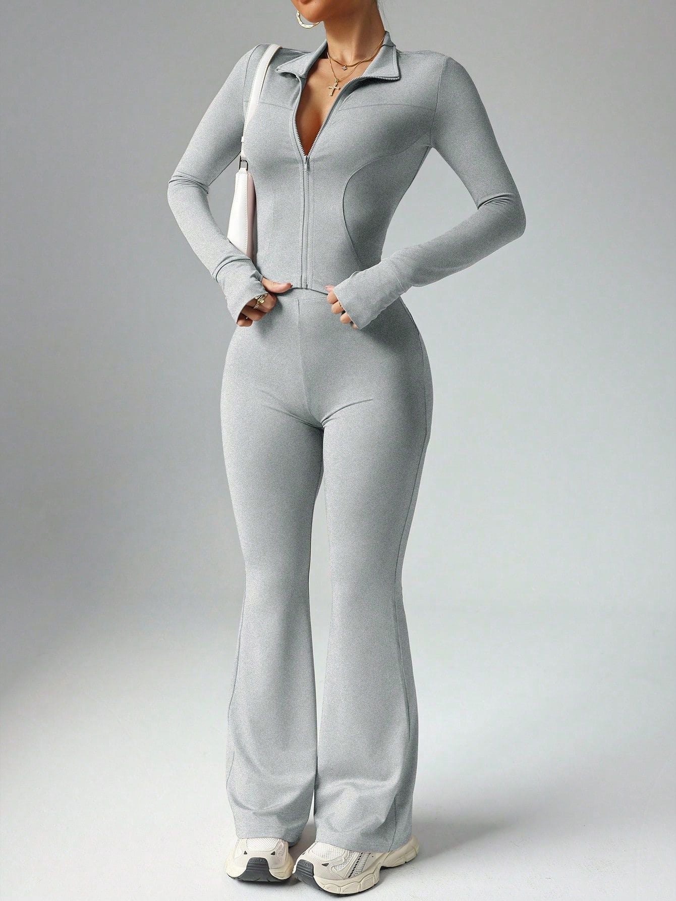Long-Sleeved Fitness Suit