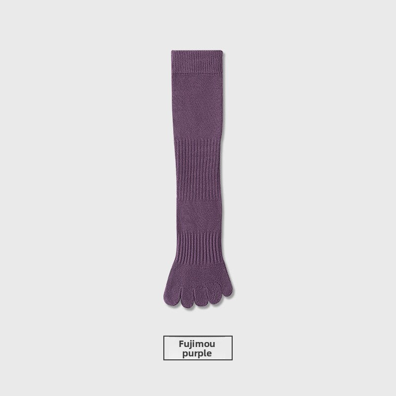 Long Five-Finger Yoga Socks