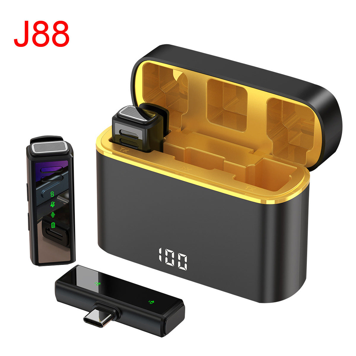 Mini Wireless Clip-on Microphone for Phone Recording