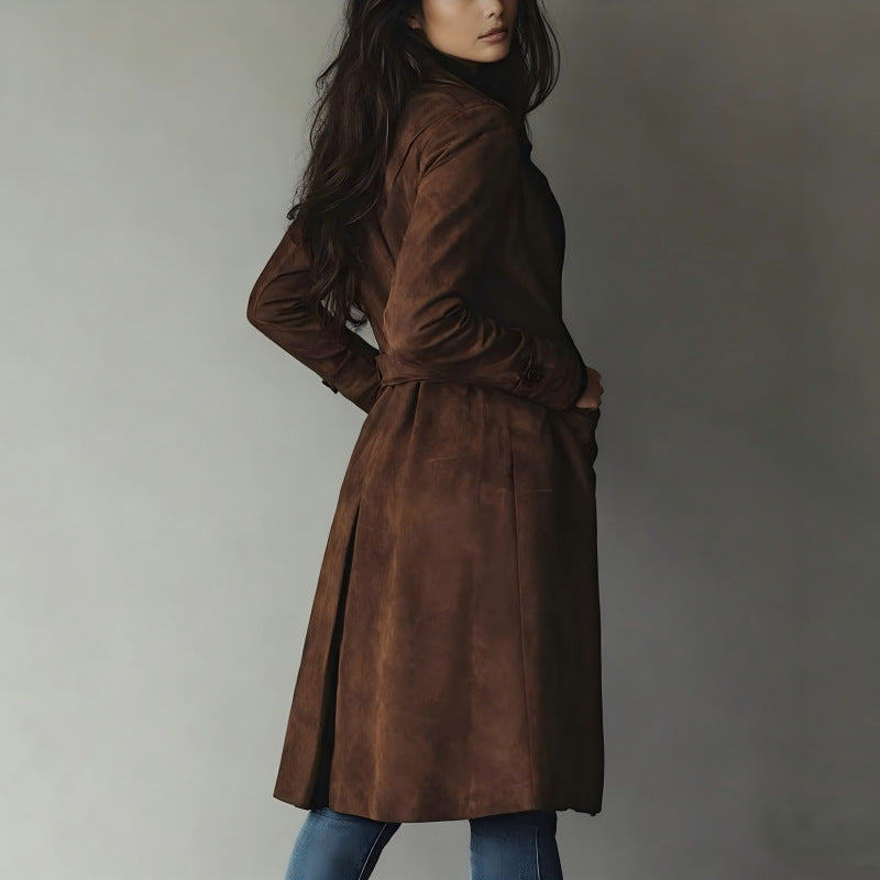 Womens Suede Coat