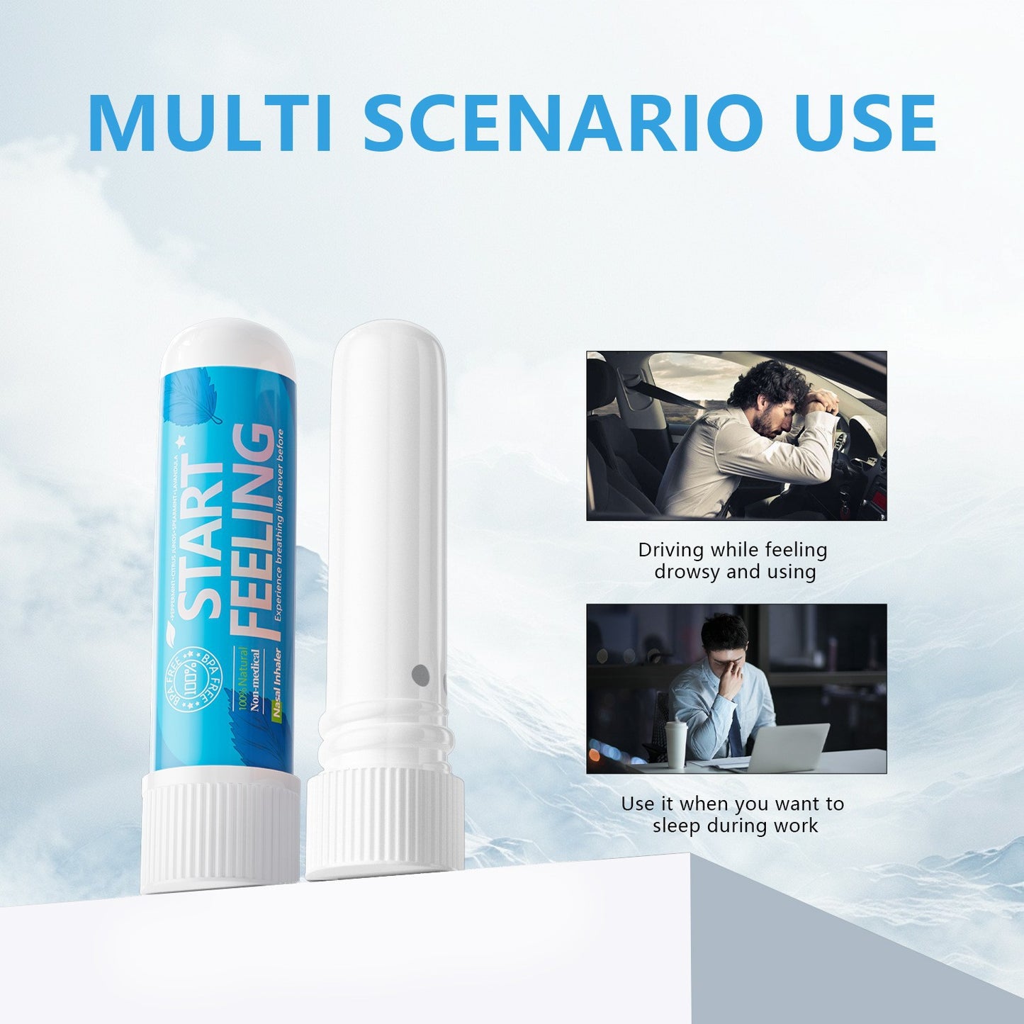 Peppermint essential oil nasal unblock