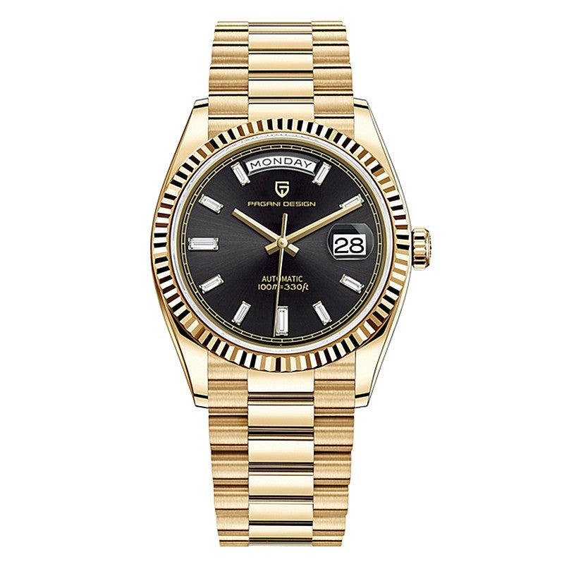 Men's fully mechanical wristwatch