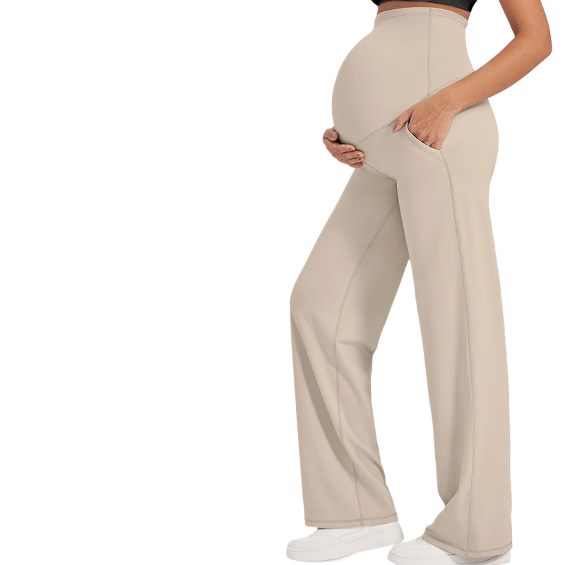 Pregnant women's casual wide-leg pants