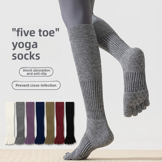 Long Five-Finger Yoga Socks
