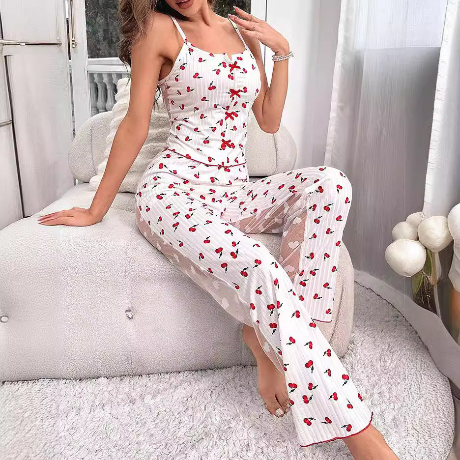Sleeveless bandeau pajama set