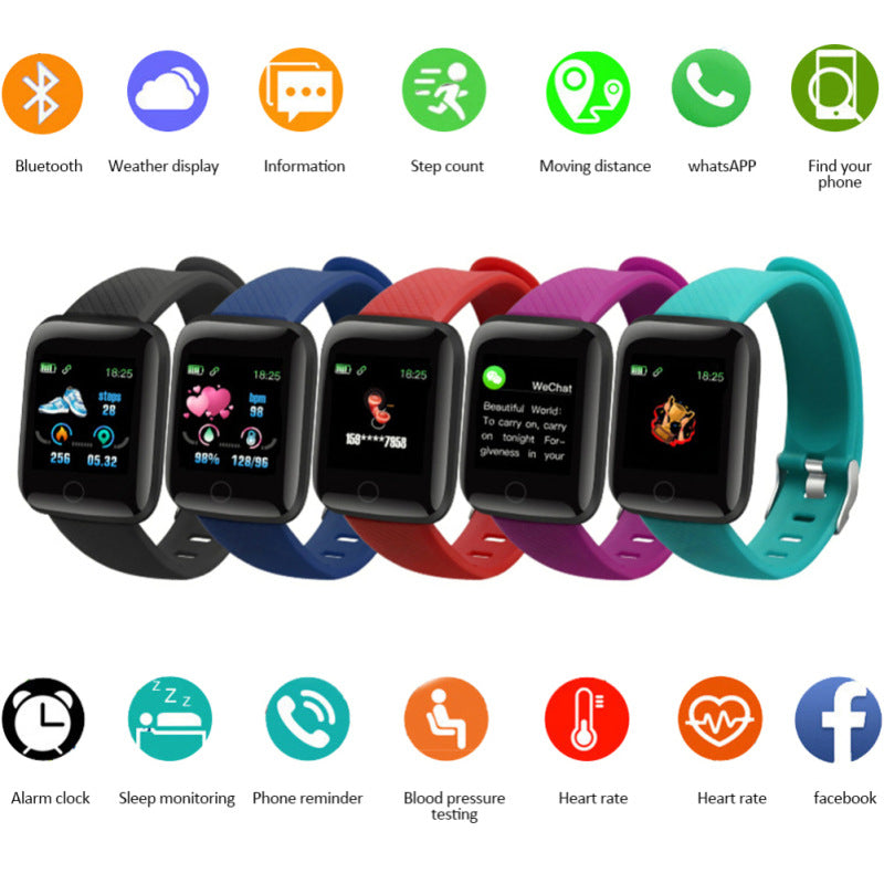 116Plus Smart Bracelet with Color Screen Heart Rate Monitoring