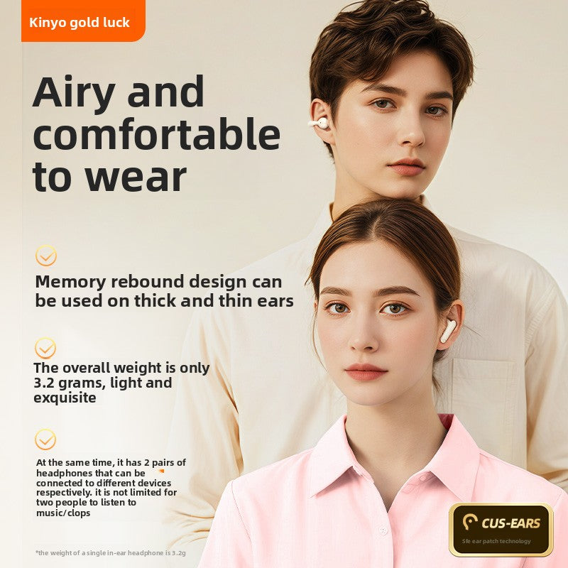 Bluetooth 5.4 dual headset 2025 new wireless ear clip