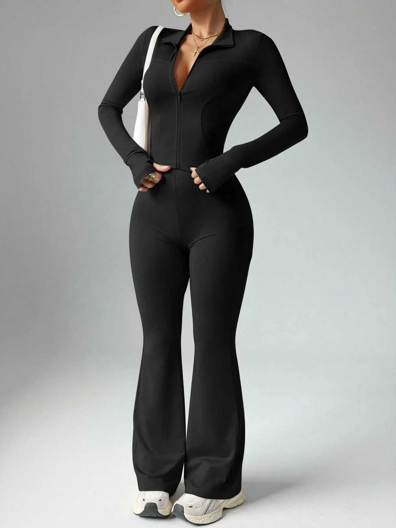 Long-Sleeved Fitness Suit