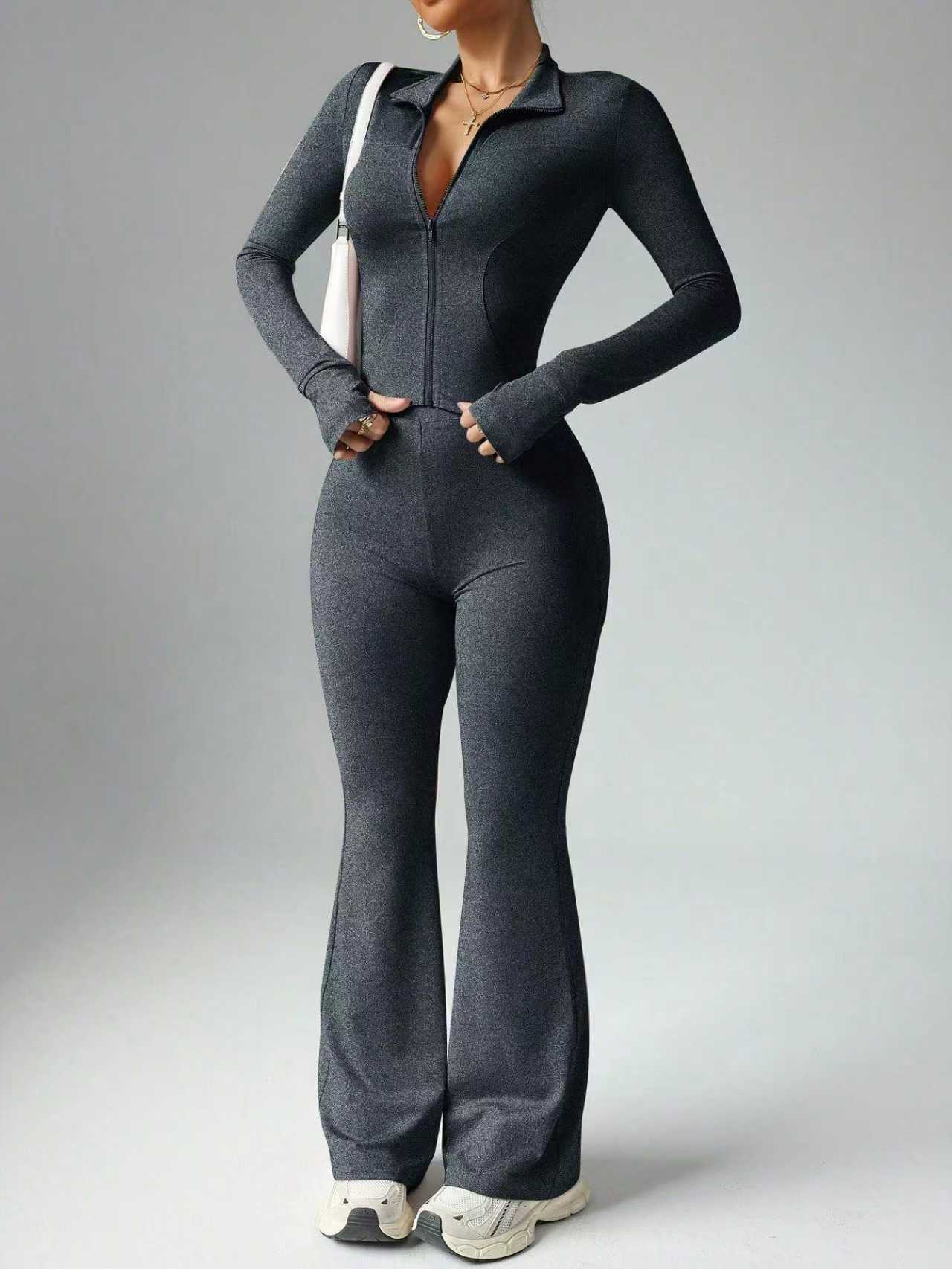 Long-Sleeved Fitness Suit
