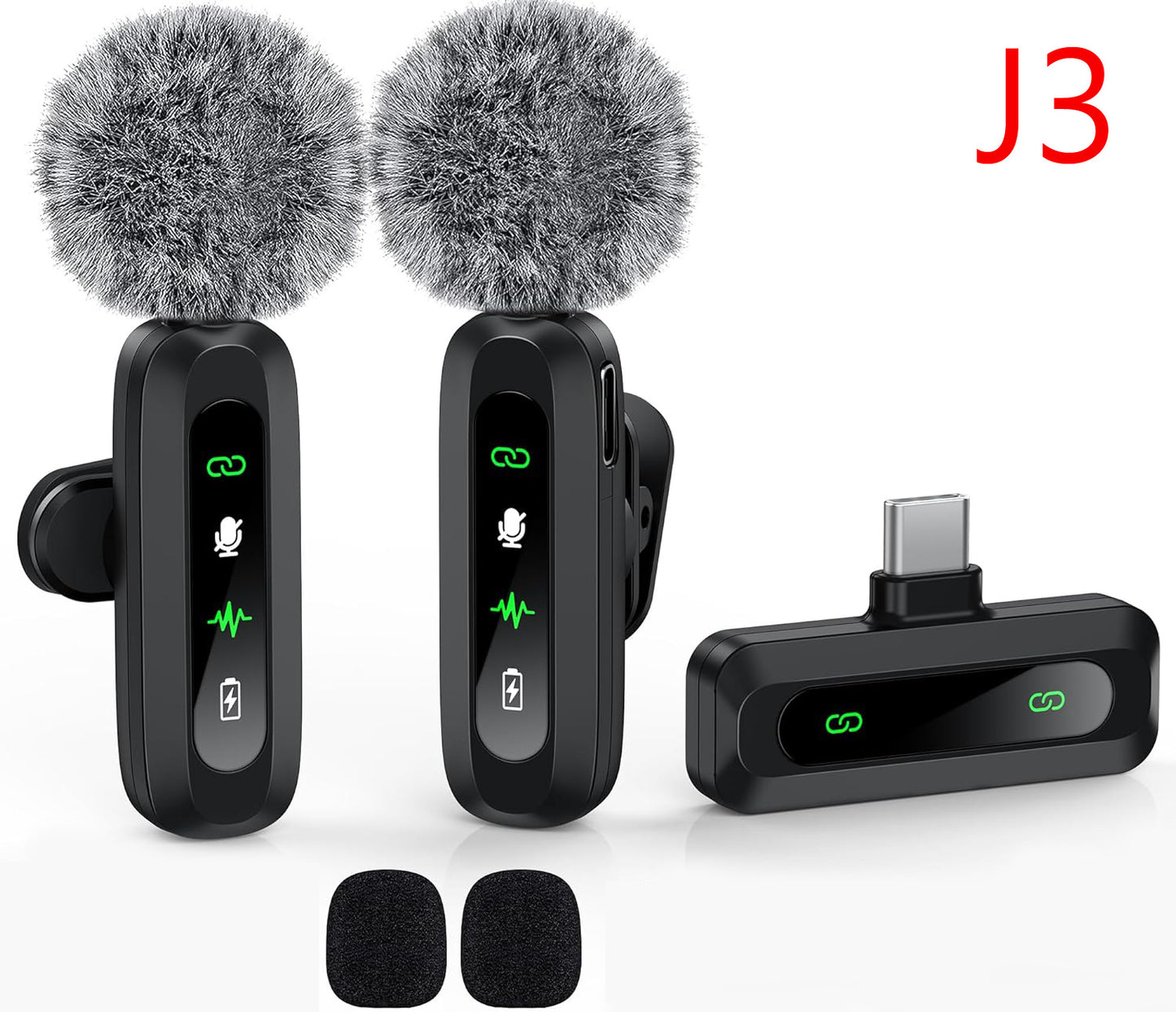 Mini Wireless Clip-on Microphone for Phone Recording