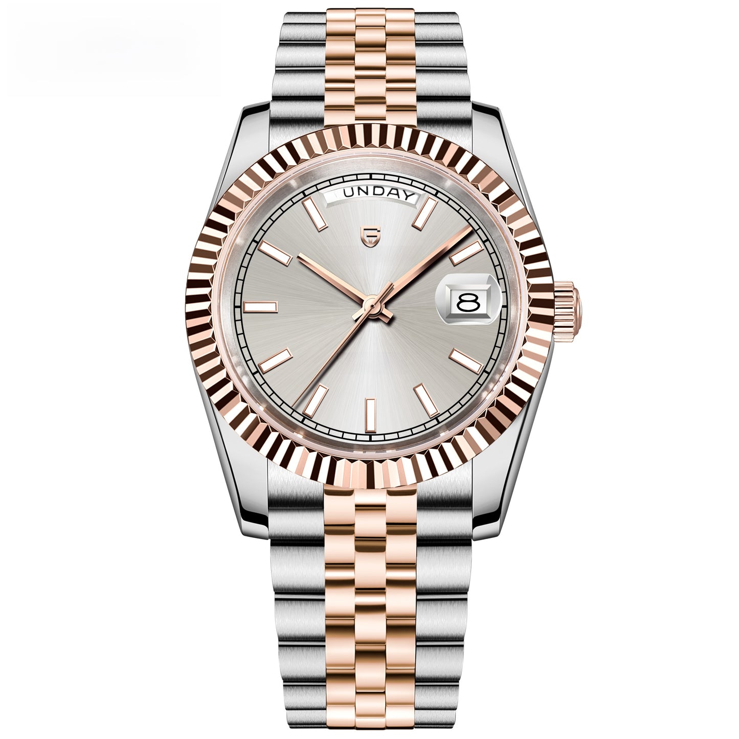 Men's fully mechanical wristwatch